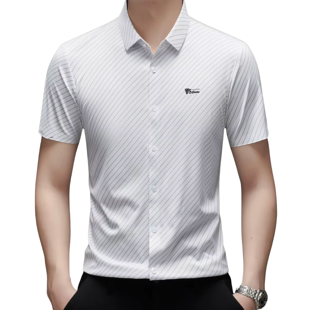 Camisa Silken Line Para Hombre + Cinturón de Regalo