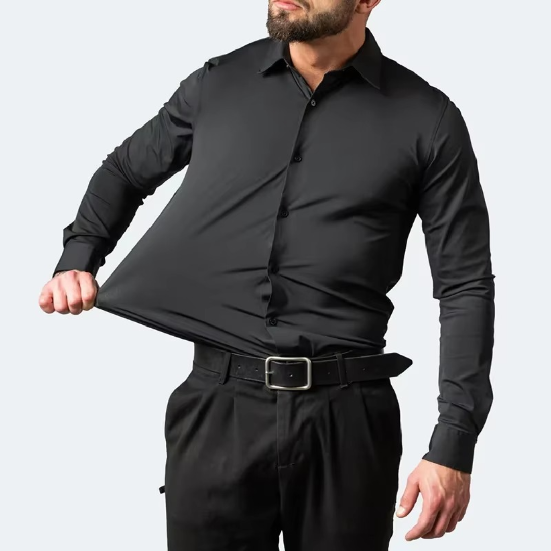Camisa BusinessFlex para Hombre con Tejido Elástico - [¡COMPRA 1, OBTÉN 2!] + Envío Gratis
