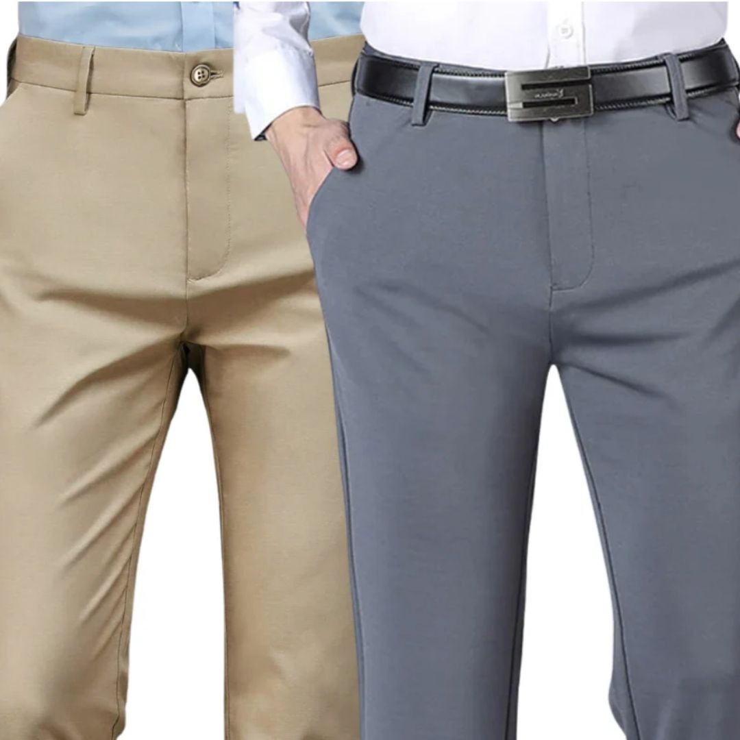 Pantalón de vestir para hombre Sastrería Comfort - [¡Compra 1 y llévate 2!]