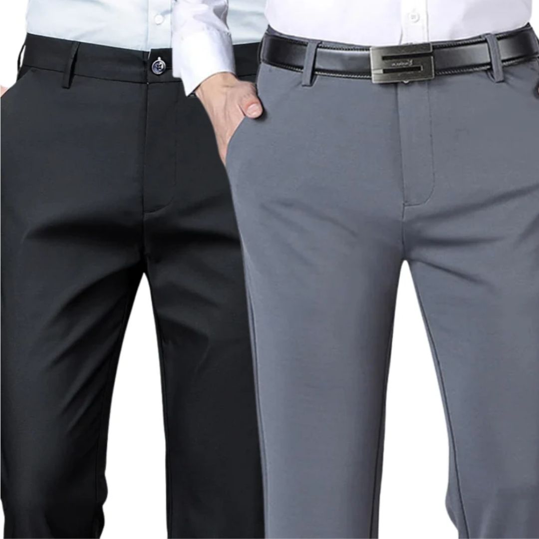 Pantalón de vestir para hombre Sastrería Comfort - [¡Compra 1 y llévate 2!]