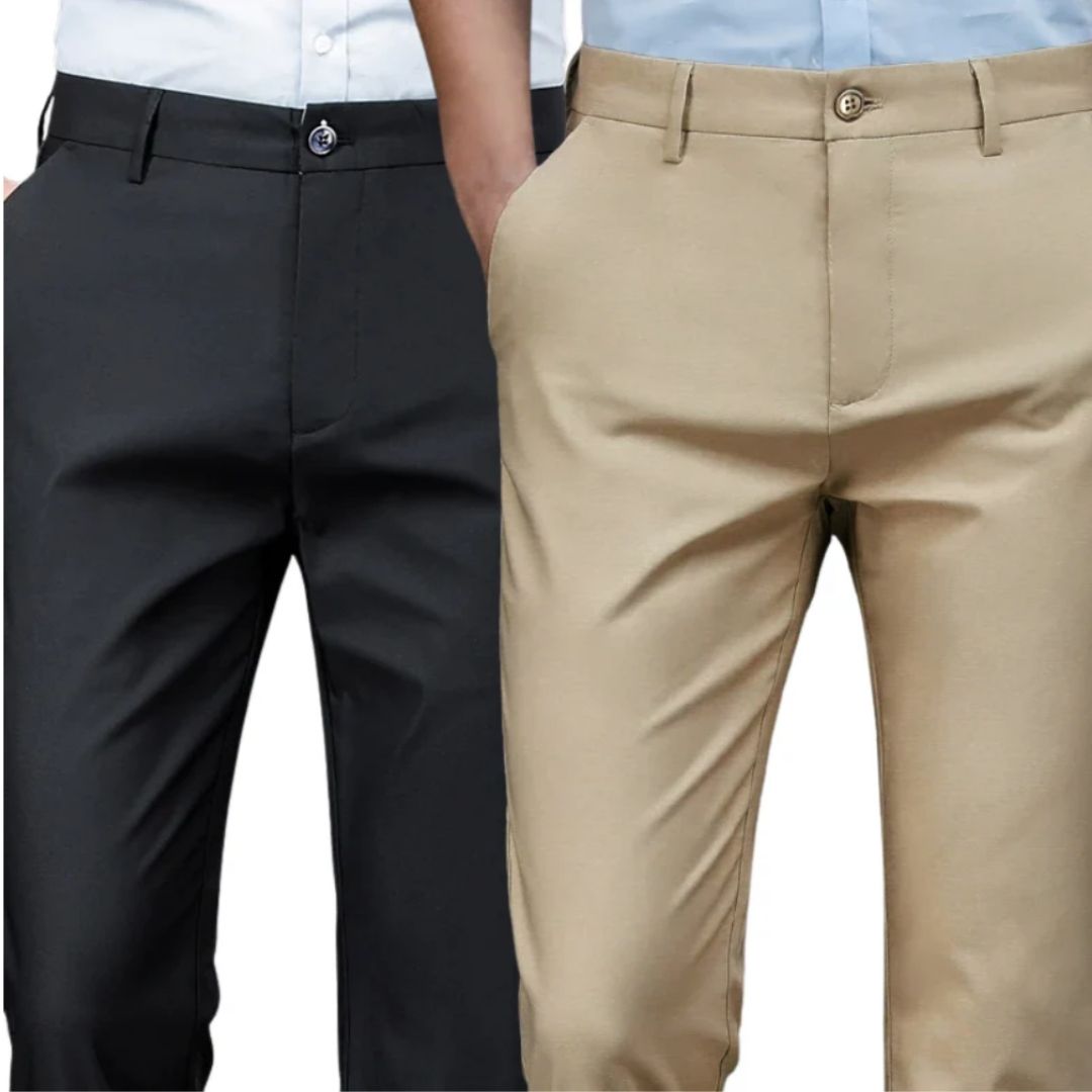 Pantalón de vestir para hombre Sastrería Comfort - [¡Compra 1 y llévate 2!]