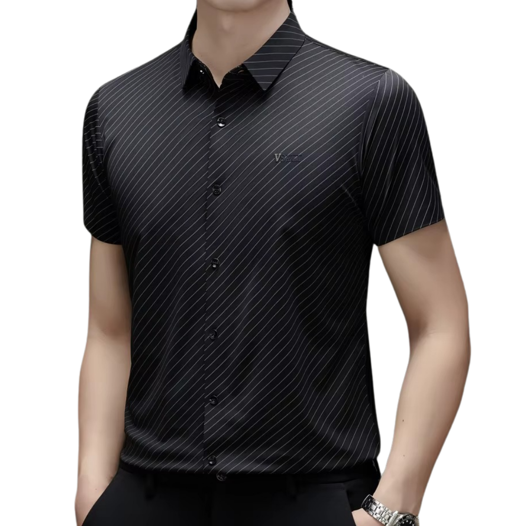 Camisa Silken Line Para Hombre + Cinturón de Regalo