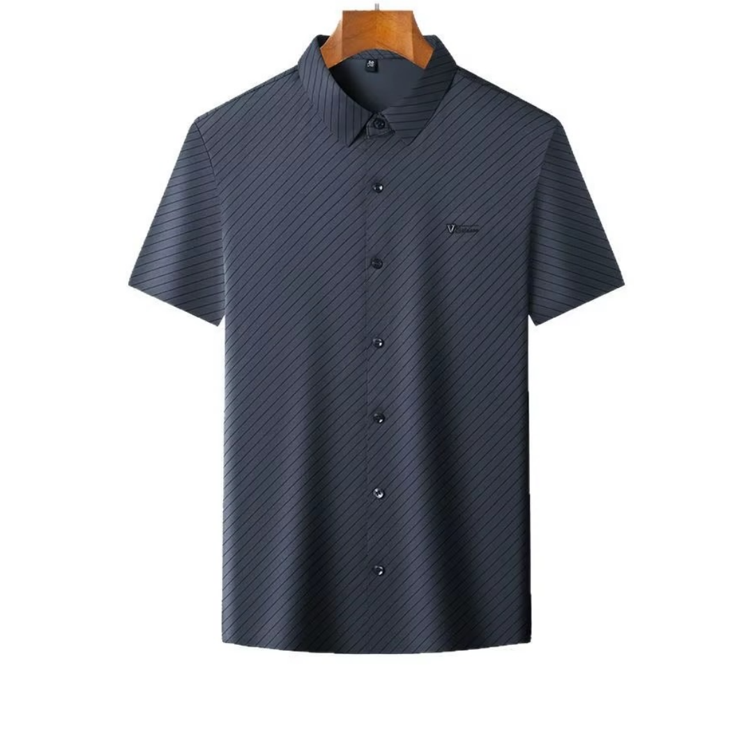 Camisa Silken Line Para Hombre + Cinturón de Regalo