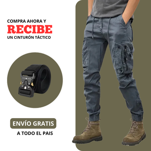 Pantalones Cargo WarTact para Hombre + Cinturón Táctico para Hombre GRATIS