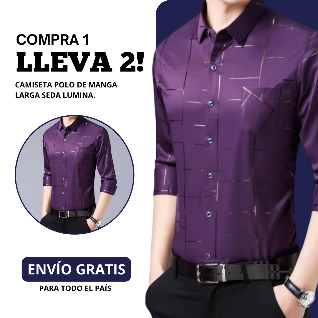 ¡Polo de Manga Larga Lumina Silk - [COMPRA 1 Y LLEVATE 2!]