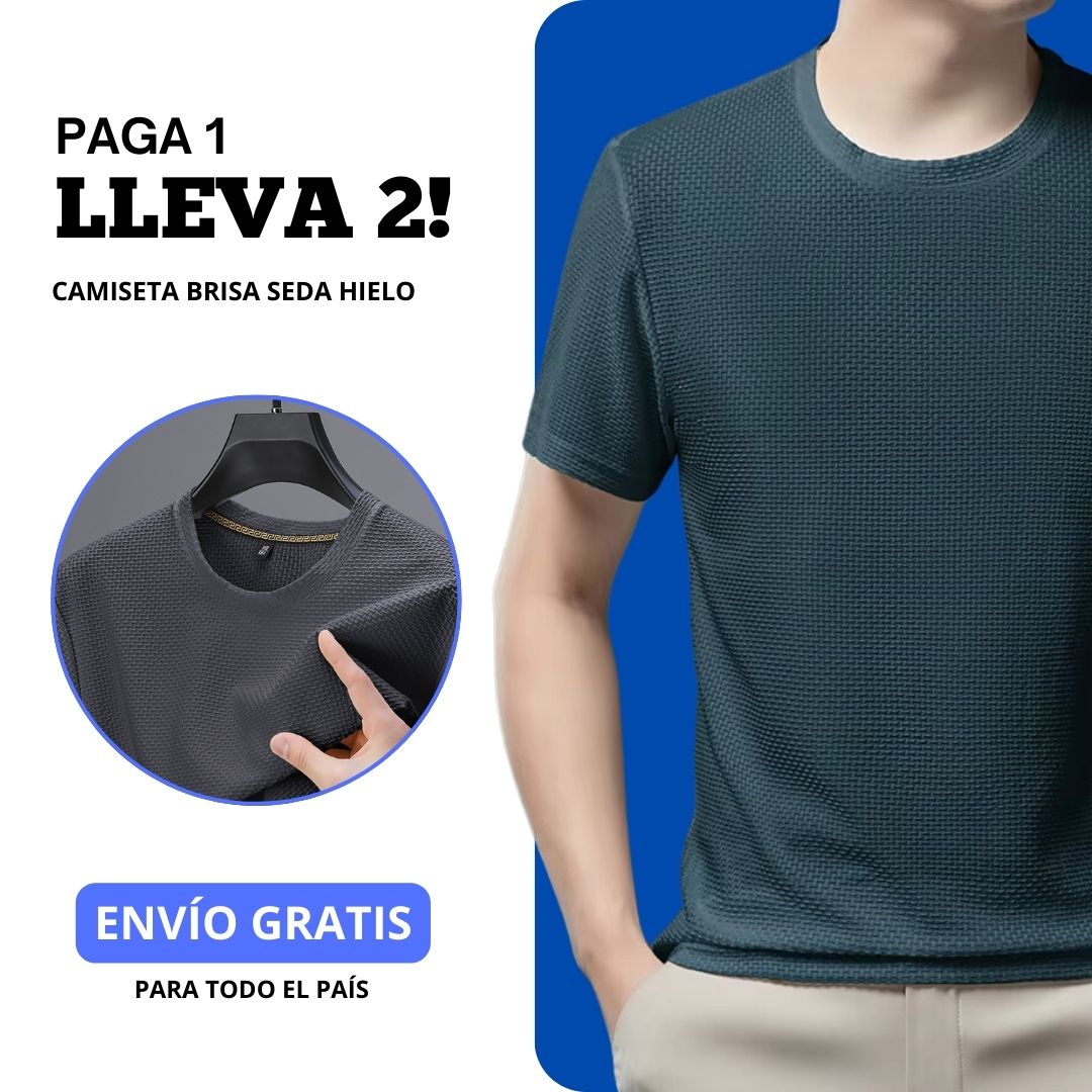 Camiseta Brisa Seda Hielo - [¡COMPRA 1 Y LLEVA 2!]