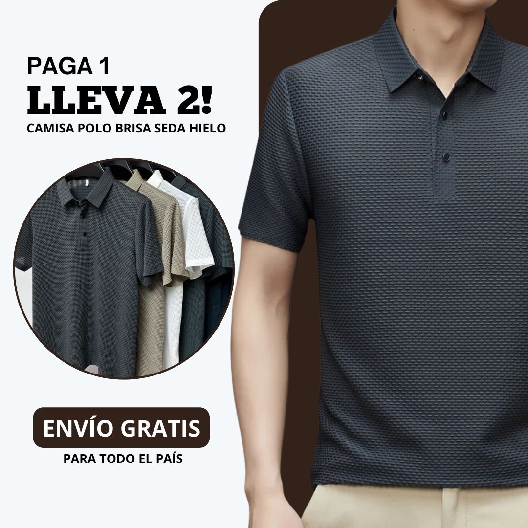 Camisa Polo Brisa Seda Hielo - [PAGA 1 Y LLEVA 2]