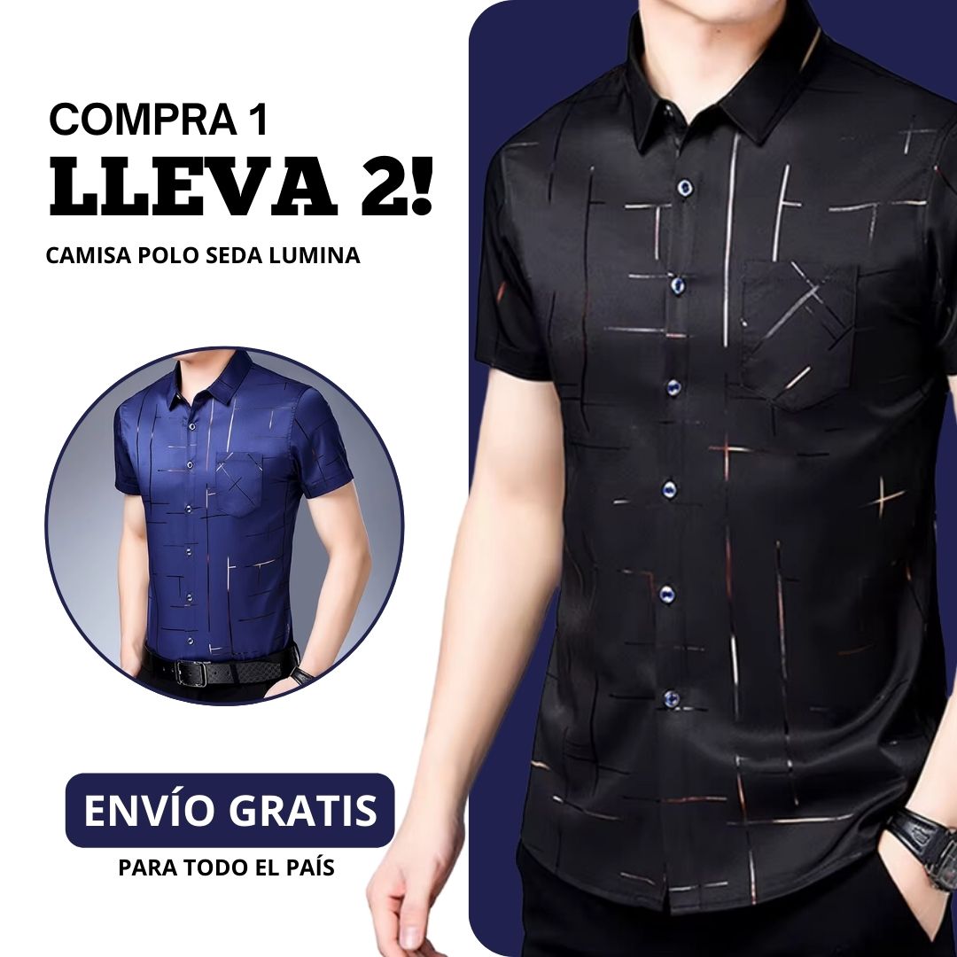 Camisa Polo Seda Lumina - [¡COMPRA 1 Y LLEVA 2!]